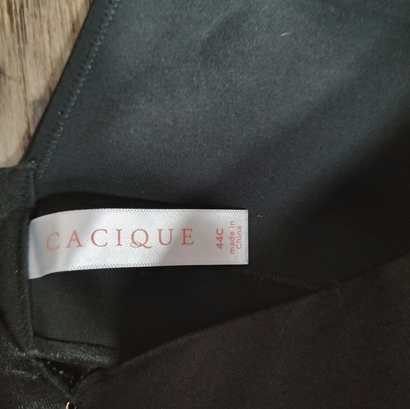 Cacique black lightly lined full coverage 44C underwire bra Lane Bryant - Picture 7 of 10